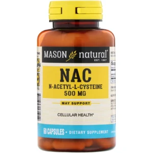 Mason Natural - NAC N-Acethyl-L-Cysteine, 500 mg, 60 Capsules